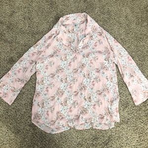 Kut From The Kloth size XL sheer Blouse
